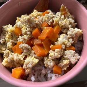 ひき肉の親子丼